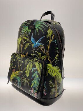 Gucci Backpack Tropical Leather over Black All Black